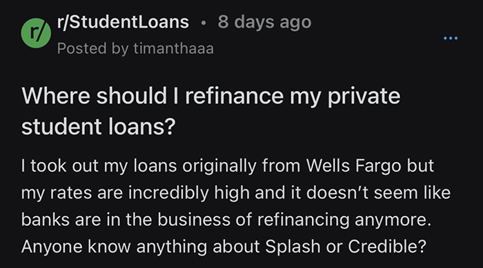 Reddit社群上的求助帖
