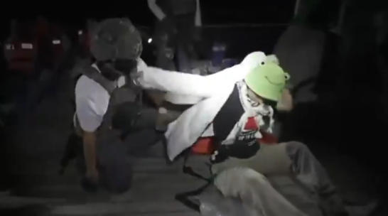 1日，通贝里遭以军逮捕画面